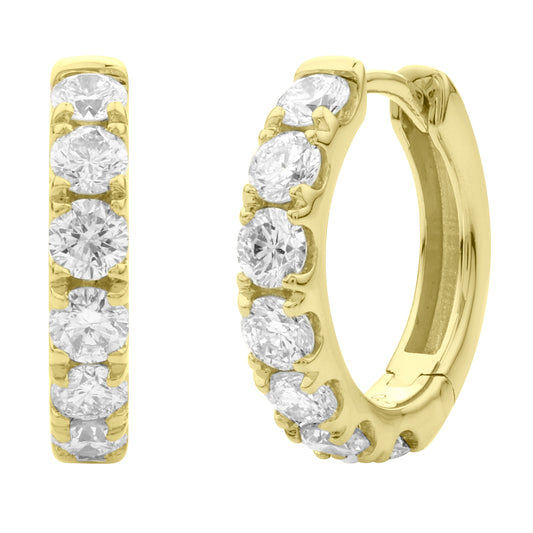Yellow Gold Huggies